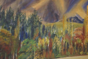 Listing 15 of 19 for N. Kempthorne 71 _________Landscape Painting. Hereford cattle. Wooden Gate.