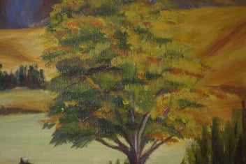 Listing 16 of 19 for N. Kempthorne 71 _________Landscape Painting. Hereford cattle. Wooden Gate.