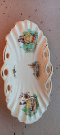 Listing 1 of 2 for Staffordshire Pottery Dish with hand painted scenes from Victorian England