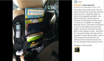 Listing 7 of 19 for Car Seat Organizer Storage Bag Pockets Snacks Drinks *Over Stocked*