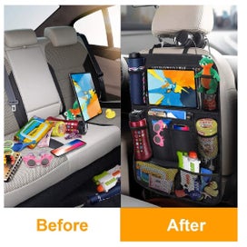 Listing 12 of 19 for Car Seat Organizer Storage Bag Pockets Snacks Drinks *Over Stocked*
