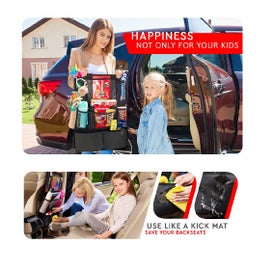 Listing 13 of 19 for Car Seat Organizer Storage Bag Pockets Snacks Drinks *Over Stocked*