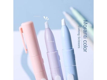 Listing 6 of 16 for 1pc Mini Portable Scissors Paper Cutter Knife 2 In 1 Multifunctional Pocket Pen
