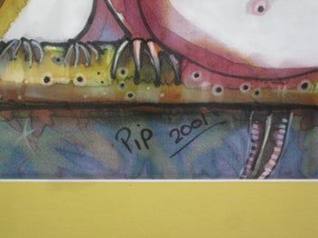 Listing 11 of 16 for Pip Earl - Large Bright & Colourful Animals On A Branch - original painting