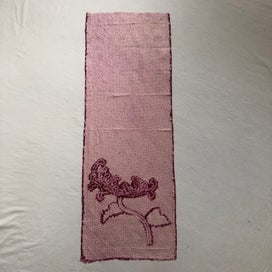 Listing 3 of 20 for Vintage Japanese Shibori Chrysanthemum Silk Kimono Panel Fabric Piece