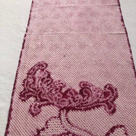 Listing 5 of 20 for Vintage Japanese Shibori Chrysanthemum Silk Kimono Panel Fabric Piece