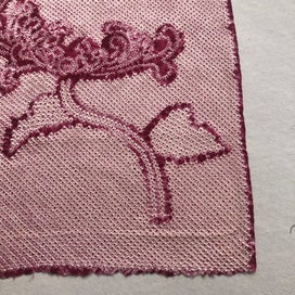 Listing 4 of 20 for Vintage Japanese Shibori Chrysanthemum Silk Kimono Panel Fabric Piece