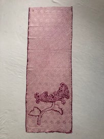 Listing 15 of 20 for Vintage Japanese Shibori Chrysanthemum Silk Kimono Panel Fabric Piece