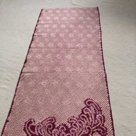 Listing 20 of 20 for Vintage Japanese Shibori Chrysanthemum Silk Kimono Panel Fabric Piece