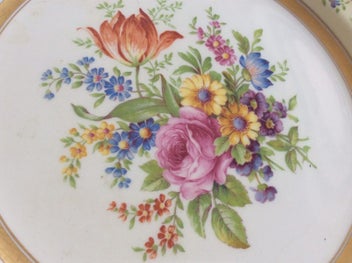 Listing 2 of 8 for Cake Plate - Johnson Brothers England ‘Old English’ 1940’s- Vintage beauty