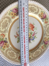 Listing 6 of 8 for Cake Plate - Johnson Brothers England ‘Old English’ 1940’s- Vintage beauty
