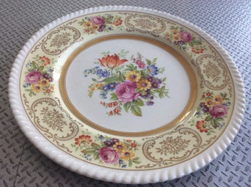 Listing 1 of 8 for Cake Plate - Johnson Brothers England ‘Old English’ 1940’s- Vintage beauty