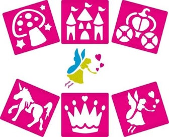 Listing 2 of 2 for Anthony Peters Washable Plastic Stencils Set Of 6