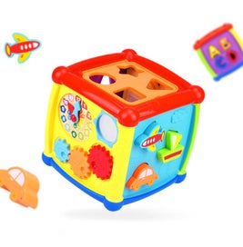 Listing 6 of 19 for Baby Activity Cube 6-in-1 Learning Toy Set