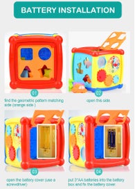Listing 12 of 19 for Baby Activity Cube 6-in-1 Learning Toy Set