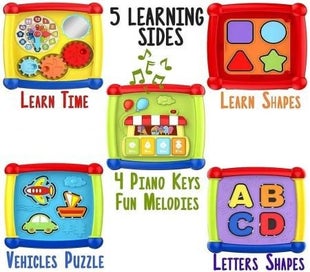 Listing 15 of 19 for Baby Activity Cube 6-in-1 Learning Toy Set
