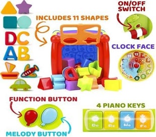 Listing 18 of 19 for Baby Activity Cube 6-in-1 Learning Toy Set