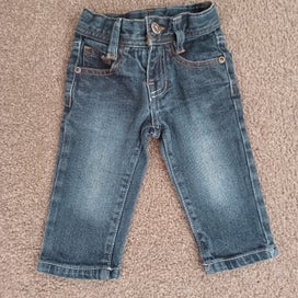 Listing 1 of 3 for JK kids straight legged baby's blue denim jeans age 3-6m