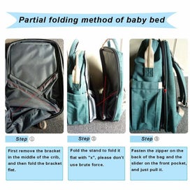 Listing 3 of 18 for Baby Cot Travel Bassinet Nappy Bag Backpack E0414GN0