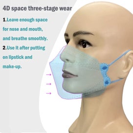 Listing 5 of 17 for 10 FACE MASKS FFP2 2163 NR THIS LIMITED TIME SALE - ROYAL BLUE - $1 BUY NOW