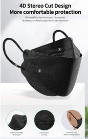 Listing 9 of 17 for 10 FACE MASKS FFP2 2163 NR THIS LIMITED TIME SALE - ROYAL BLUE - $1 BUY NOW