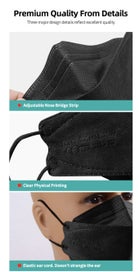 Listing 13 of 17 for 10 FACE MASKS FFP2 2163 NR THIS LIMITED TIME SALE - ROYAL BLUE - $1 BUY NOW