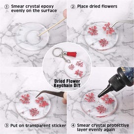 Listing 6 of 9 for Acrylic Circle Discs Keychain Blanks Vinyl Making Kit I1416MZ0