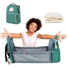 Listing 11 of 18 for Baby Cot Travel Bassinet Nappy Bag Backpack E0414GN0