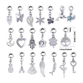 Listing 3 of 7 for Charm Bracelet Making Kit DIY Jewellery Beads Lollipop Crown Necklace I1280PK0