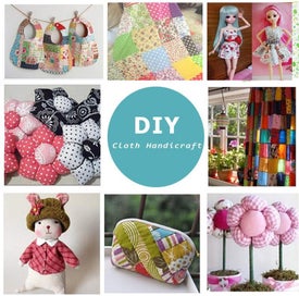 Listing 17 of 20 for 10 Style Fabric Patchwork Bundle 100% Cotton 50x50cm I1165MZ0