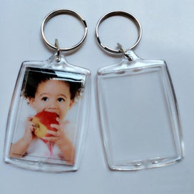 Listing 11 of 14 for 30pcs Blank Photo Insert Keyrings Wallet Blanks Photo Frame Keychains I1407TP0