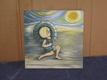 Listing 3 of 9 for Karina Davies - Time Warp - Girl In The Sun Original Painting