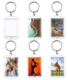 Listing 10 of 14 for 30pcs Blank Photo Insert Keyrings Wallet Blanks Photo Frame Keychains I1407TP0