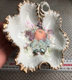 Listing 6 of 10 for Gorgeous bonbon dish with gilded edges. - lovely gift idea