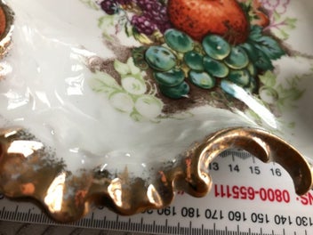 Listing 8 of 10 for Gorgeous bonbon dish with gilded edges. - lovely gift idea