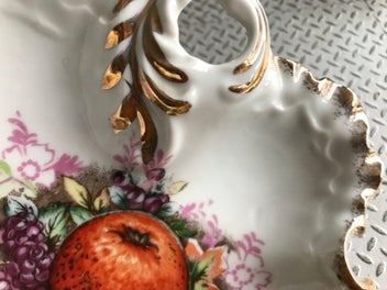 Listing 5 of 10 for Gorgeous bonbon dish with gilded edges. - lovely gift idea