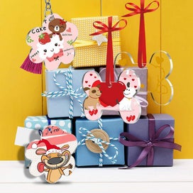 Listing 7 of 9 for 111pcs Pet Bone Paw Acrylic Discs Keychain Blanks Making Kit I1419MZ0