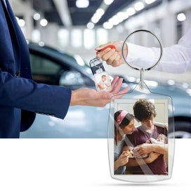 Listing 12 of 14 for 30pcs Blank Photo Insert Keyrings Wallet Blanks Photo Frame Keychains I1407TP0