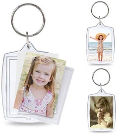 Listing 4 of 14 for 30pcs Blank Photo Insert Keyrings Wallet Blanks Photo Frame Keychains I1407TP0