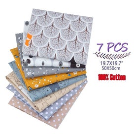 Listing 2 of 13 for 7 Style Fabric Patchwork Bundle 100% Cotton 50x50cm G0665LG0