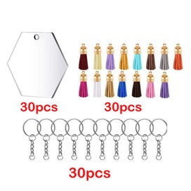 Listing 3 of 10 for Acrylic Heart Discs Keychain Blanks Vinyl Making Kit I1390MZ0