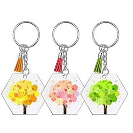 Listing 7 of 10 for Acrylic Heart Discs Keychain Blanks Vinyl Making Kit I1390MZ0