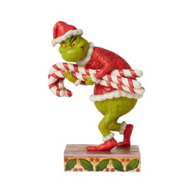 Listing 1 of 2 for Dr Seuss The Grinch by Jim Shore - Grinch Stealing Candy Canes
