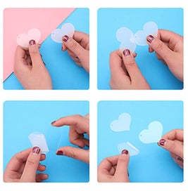 Listing 4 of 7 for Acrylic Heart Discs Keychain Blanks Vinyl Making Kit I1392MZ0