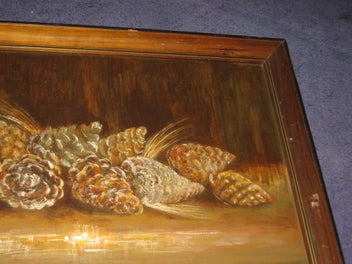 Listing 7 of 17 for Pansy MacKay - PINECONES - original oil painting HUGE PRICE REDUCTION