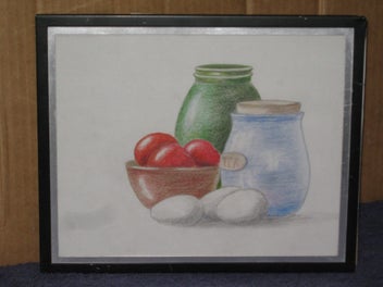 Listing 6 of 10 for Beautiful Picture of Canisters, Eggs and Fruit etc Original Art - PRICE REDUCED