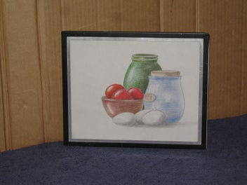 Listing 2 of 10 for Beautiful Picture of Canisters, Eggs and Fruit etc Original Art - PRICE REDUCED