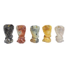 Listing 2 of 3 for Cobra Soapstone Carving - Set of 5
