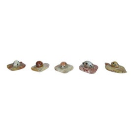 Listing 2 of 2 for Lady Bug Soapstone Carving - Set of 5