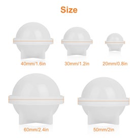 Listing 8 of 9 for Round Ball Silicone Mold Resin Mould